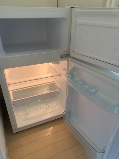 BESTEK 冷蔵庫 小型 冷凍冷蔵庫 直冷式 2ドア 85L 右開き BTMF211 (け