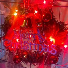 クリスマス雑貨　イルミネーション　サンタ　リース　オーナメントの画像