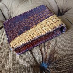 ヴィンテージワニ革タバコケースの画像