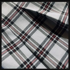꒰Private Label꒱チェック柄 ミニスカート 灰色系プレッピースタイルの画像