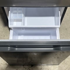２０２３年製　アクア　冷凍冷蔵庫　１３５Ｌ　右開き　２ドア　シルバー　ＡＱＵＡ　フリーケース　フラットデザイン　単身〜２人向きサイズ　ＡＱＲ－１４Ｎ