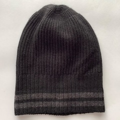 【美品】UNIQLO ユニクロ　KIDS 帽子　ヒートテック　黒　の画像