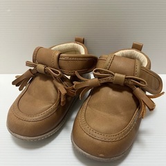 14cm 子供 女の子 靴 ブラウン