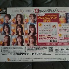 乃木坂46 おとな選抜 非売品 アサヒビールPOPパネル ②の画像
