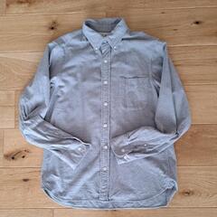 無印良品　フランネルシャツ　M　グレー