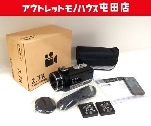 DVC デジタルビデオカメラ 2.7K ハンディカム 30メガガピクセル ブラック ソフトケース付き 札幌市屯田店