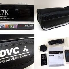 DVC デジタルビデオカメラ 2.7K ハンディカム 30メガガピクセル ブラック ソフトケース付き 札幌市屯田店の画像