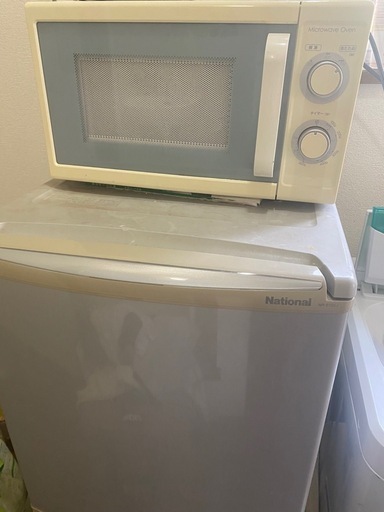 一人暮らし向け冷蔵庫、電子レンジ