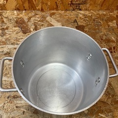  (s6853) 寸胴鍋 アルミ製 取っ手付き フタ付き 業務用 飲食店 厨房用品 店舗用 の画像