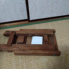木製踏み台　腰掛けにもの画像