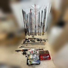 【釣り道具大量まとめ】波島　Daiwa プロ磯　EBISU オス...