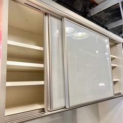 売約済》【武蔵小山店】 食器棚 幅120cm Pamouna パモウナ Hettich 赤