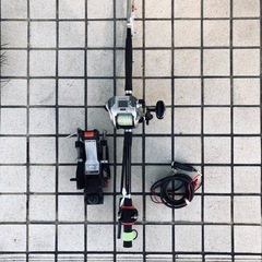 電動リール、ロッド、ラーク一式
