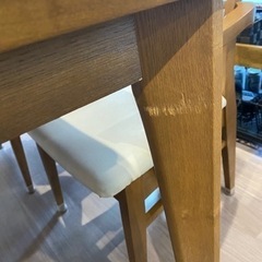 【ニトリ】ダイニングテーブルセット椅子4脚の画像