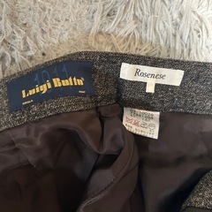 新品！Rosense 焦茶色　ウールパンツ　11の画像