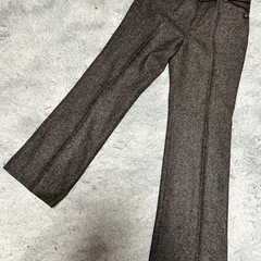 新品！Rosense 焦茶色　ウールパンツ　11の画像