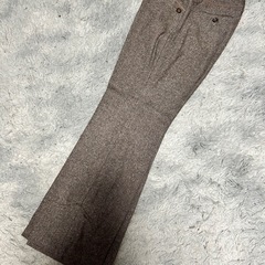 新品！Rosenese ピンクがかった茶色　ウールパンツ　11の画像