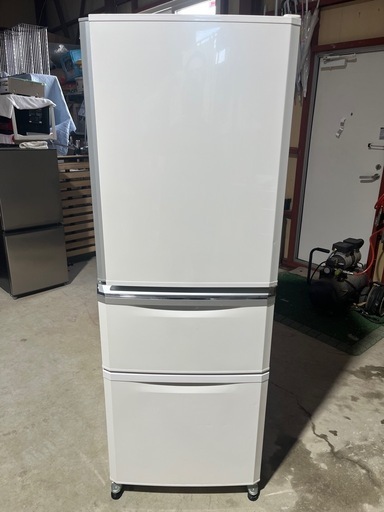 三菱　冷凍冷蔵庫　３３５Ｌ　右開き　３ドア　プラチナホワイト　大型冷蔵庫　ＭＲ－Ｃ３４Ｒ