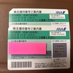 ANAの株主優待2枚