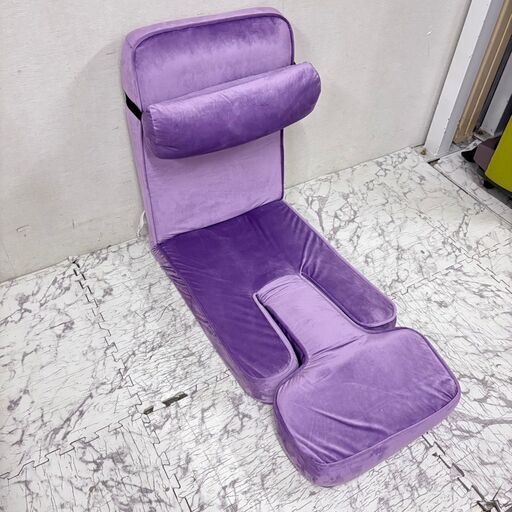 値引き20871  ゲーミング座椅子　ベロア　一人掛け NITORI   ◆大阪市内・東大阪市他 6,000円以上ご購入で無料配達いたします！◆ ※京都・高槻・枚方方面◆神戸・西宮・尼崎方面◆生駒方面、大阪南部方面　それぞれ条件付き無料配送あり！