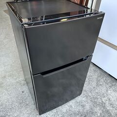 【動作保証あり】REFAGE 2024年 YRZ-C09LK 87L 2ドア 直冷式 冷凍冷蔵庫【管理KRR677】