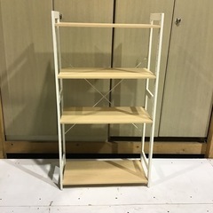 4段　ウッドスチールラック