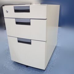 スチール キャビネット 引出 3段<鍵なし＞ ワゴン デスク下収...