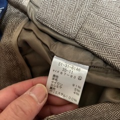 新品！ NewYorker ブラウン　ヘリーボーンウールスーツの画像