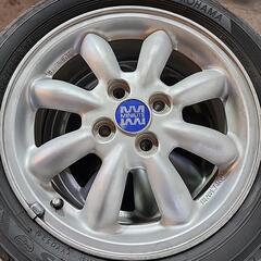 値下げ💴　ミラジーノ　ミニライト　１５インチ純正ホイール　タイヤ今年交換済み　165/55R15　の画像