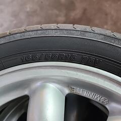 値下げ💴　ミラジーノ　ミニライト　１５インチ純正ホイール　タイヤ今年交換済み　165/55R15　の画像
