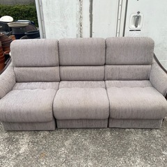 ソファ　3人掛け　布製　昭和レトロ　家具　