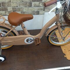 🌸数量限定セール☆新品　幼児自転車　無印　UP16　ベージュの画像