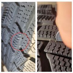 195/65/15インチアルミ付スタッドレス 21年製の画像