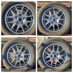 195/65/15インチアルミ付スタッドレス 21年製の画像