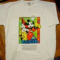 【Tシャツ】ミッキーマウス　ARIES（おひつじ座）【ヴィンテー...