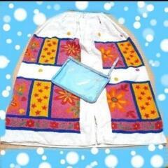 ビニルポーチ付き♡水泳　スイミング　プール　ゴムINラップタオル　【未記名】の画像