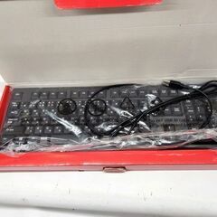 開封済み未使用品 バッファロー 有線キーボード BSKBU100BK ブラック USB 108キー BUFFALO 札幌市 平岸店の画像