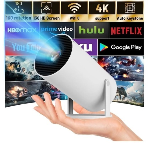 新品未使用✨ プロジェクター 小型 Android 11.0 家庭用 4K対応 1080P対応