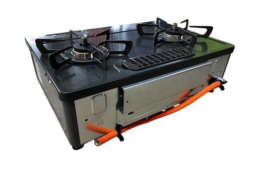 NO.2057 【2023年製】 リンナイ ２口ガスコンロ ガステーブル RT35NJH LPガス用 調理器具 キッチン家電 中古
