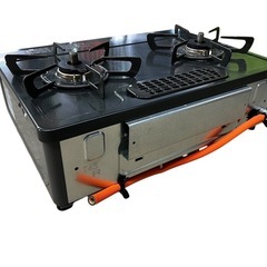 NO.2057 【2023年製】 リンナイ ２口ガスコンロ ガステーブル RT35NJH LPガス用 調理器具 キッチン家電 中古の画像