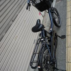 [YAMAHA]PAS KISS mini un(パス キス ミニアン)20吋 電動アシスト自転車 8.7Ahバッテリー+充電器(ネイビー)の画像