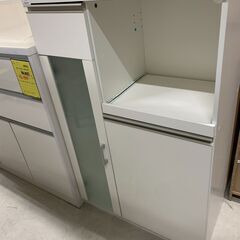 レンジ台 ホワイト W(幅)75.0×D(奥行き)40.0×H(...