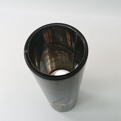 【中古品】【理由有品】丸筒形花器 漆器 輪島 花生 花入れの画像