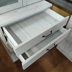 【愛品倶楽部柏店】大川家具 2枚扉ダイニングボード 西海岸風 国産 日本製の画像