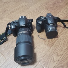 デジタル一眼レフカメラ　2セットの画像