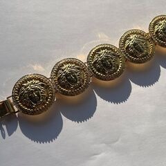 ★ GIANNI VERSACE ジャンニ ヴェルサーチ メデューサ 5蓮 ブレスレット ゴールド アクセサリー ベルサーチ リサイクルショップ札幌 買取本舗 西野店の画像