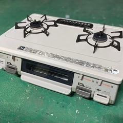 A113🉐リンナイ【都市ガス用】2口 ガスコンロ「RT64JHS-R」美品！の画像
