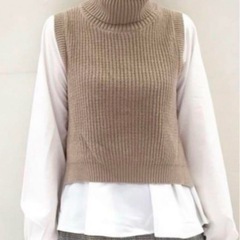 フーズフーチコ　ニットベストの画像