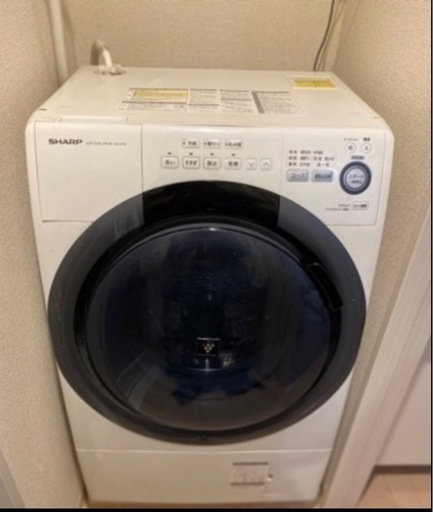 【譲ります】SHARP ES-S7B ドラム式乾燥洗濯機