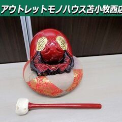 木魚 漆塗り 仏具 座布団・木魚バチ付き 中古 杢魚 もくぎょ ...